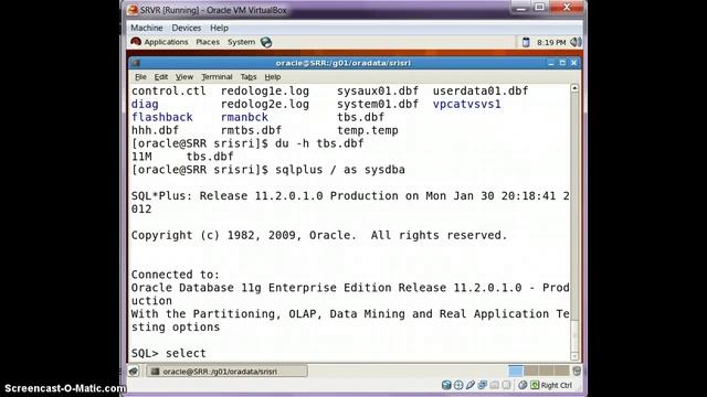 Tablespace Management смотреть онлайн