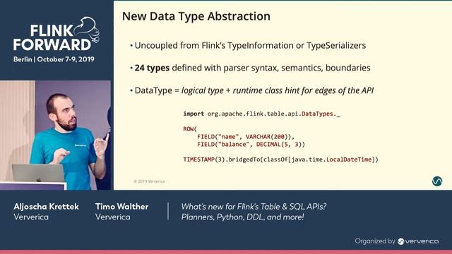 What's new for Flink's Table & SQL APIs? Planners, Python, DDL - Aljoscha Krettek & Timo Walther смотреть онлайн