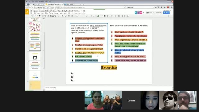 #24: Learn Albanian Online (Beginner Class; Daily Routine & Hobbies) смотреть онлайн