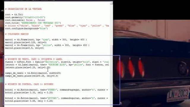 TKINTER (python) ejercicio 2 parte A: usando widget LABEL o etiqueta смотреть онлайн