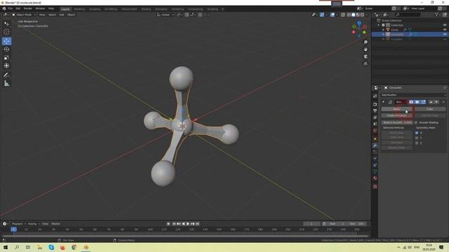 How to Create a Molecule Model in Blender 3D смотреть онлайн