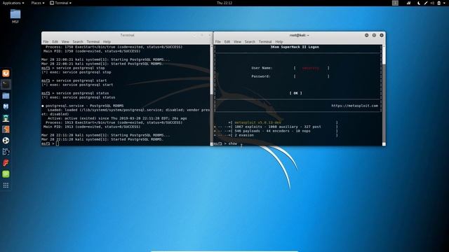 1.2 Install and setup MSF on Kali Linux смотреть онлайн