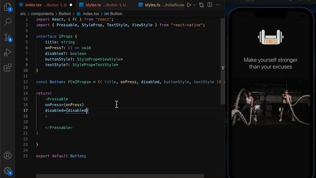 React Native Fitness App Onboarding #3 - Figma Design to React Native Code with Custom Components смотреть онлайн