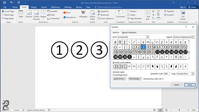 How type Circled Numbers in Word смотреть онлайн