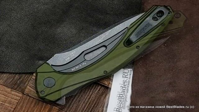 Складной нож Kershaw Bareknuckle (оливковая рукоять , Sandvik 14C28N) K7777 смотреть онлайн