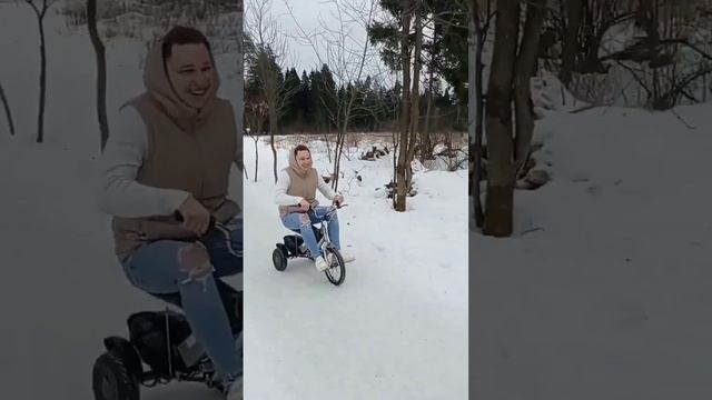 Электротрайк 3000w 72v. Трайк из Ninebot Mini своими руками