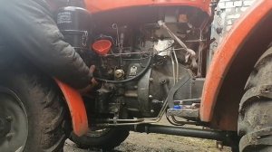 Замена масло  тнвд на Синтайчике 244.