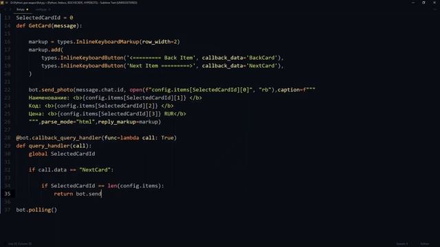 Как создать интернет магазин на python | telegram смотреть онлайн