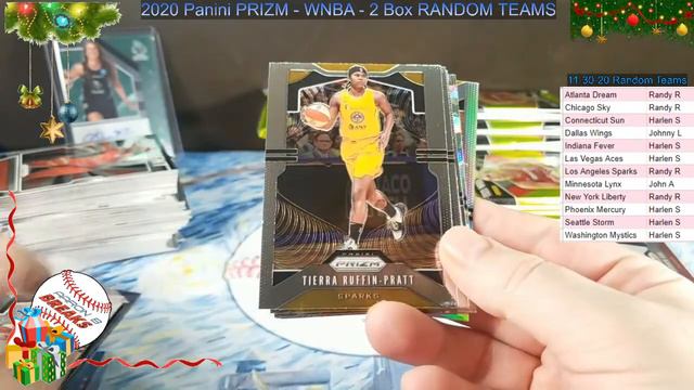 2020 Panini PRIZM - WNBA 2 Hobby Box - Random Team BREAK 11-30-20 смотреть онлайн