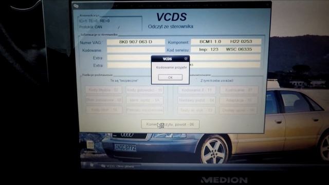 Audi A4/A5/Q5 B8 MMI 2G Low Basic - Oswietlenie Wnetrza - Background Lighting