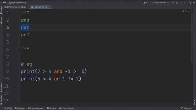 5) Comparisons and Logic in Python смотреть онлайн