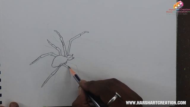 3D Spider Drawing using Pencil Shading || FREE DEMO || CLASS || ART CLASS WEBINAR смотреть онлайн