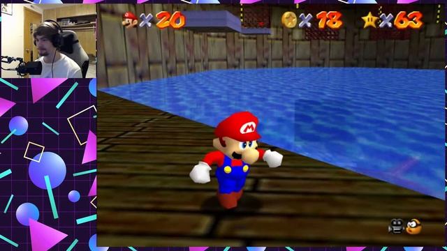 Beating Bowser in the Fire Sea and Pole Jumping for Red Coins! | Super Mario 64 LP - Part 20 смотреть онлайн