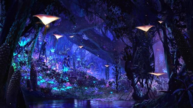 Avatar Music & Ambience - Pandora At Night (Bioluminescence, Forest Sounds And Occasional Rain)