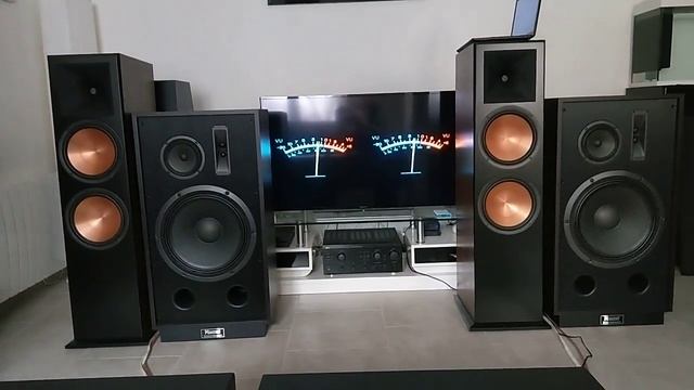 Klipsch rf7 mk3 vs Magnat transpuls 1500 Electro House Bass Test смотреть онлайн