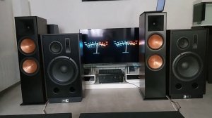 Klipsch rf7 mk3 vs Magnat transpuls 1500 Electro House Bass Test