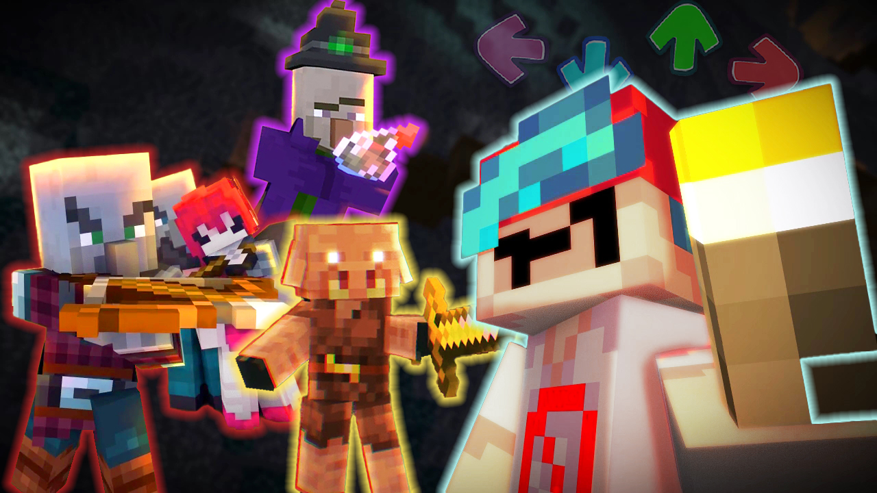 МАЙНКРАФТ, НО С ПЕСНЯМИ И ПЛЯСКАМИ! ► Friday Night Funkin' Vs. MOB MOD 2.0