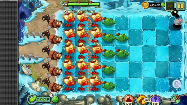 Play with Fire Peashooter and win Fire Peashooter seeds! Level 1~6 stage. PvsZ 2 смотреть онлайн