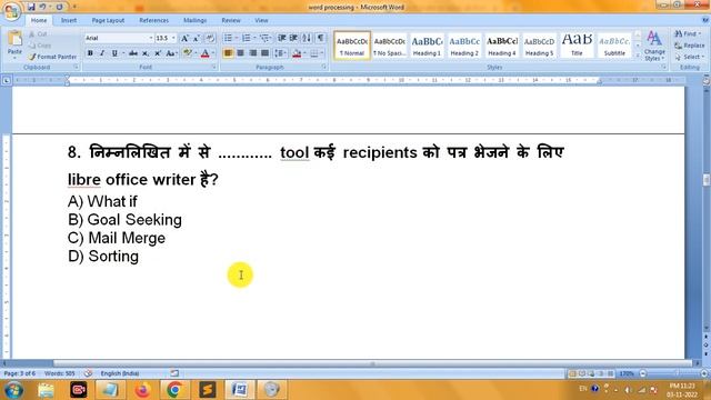 ccc exam preparation: CCC December 2022 exam | libreoffice writer questions and answers смотреть онлайн