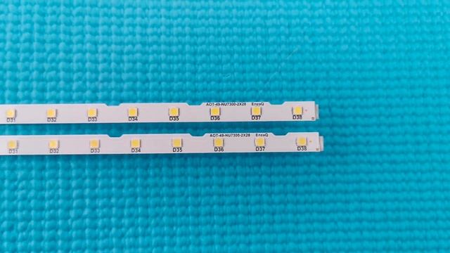 LED подсветка для телевизора SAMSUNG 49" AOT 49 NU7300 NU7100 смотреть онлайн