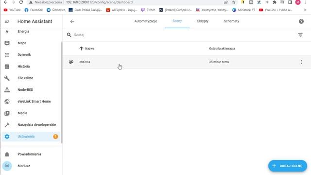 Home Assistant - Sceny dla sonoff integracja eWeLink Automatyzacja смотреть онлайн
