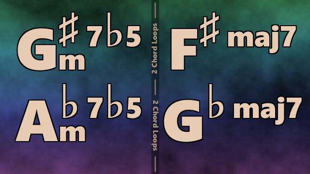 Abm7b5 (G#7b5) to Gbmaj7 (F#maj7) Backing Track смотреть онлайн