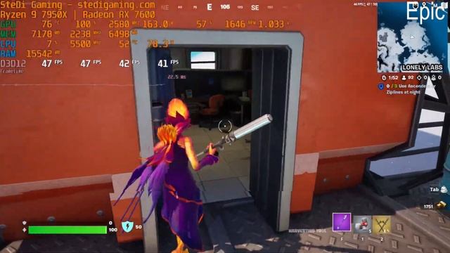 RX 7600: Fortnite DX12 Low Epic with Ryzen 9 7950X смотреть онлайн