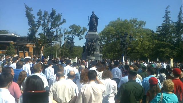 Симферополь Открытие памятника Екатерине II 19 августа 2016 смотреть онлайн