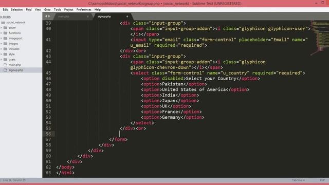 New Social Network 2018 - PHP MySQL Social Network Tutorial - 04 bootstrap signup form / page смотреть онлайн