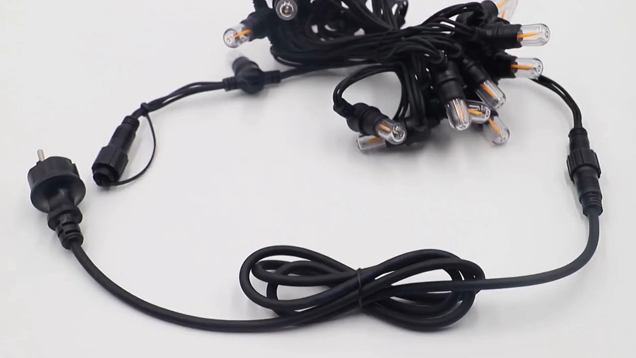 Wendadeco E14 Outdoor Festoon Lights Round Cable 5m 20bulb Festoon Lighting