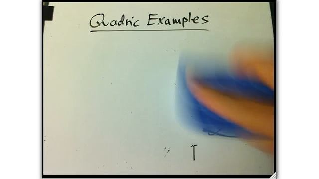 Quadric Examples