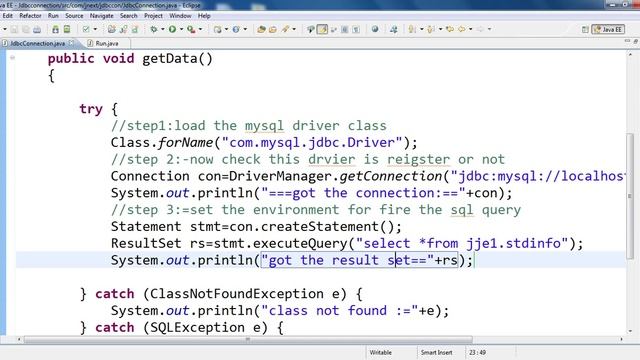 Session 2:- Establish the JDBC connection And Get Data from MY SQL смотреть онлайн