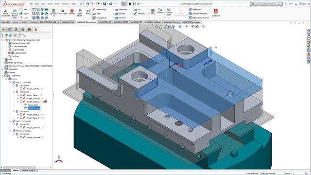 SolidCAM 2019: IMachining Feature Recognition Add'l Comments And Settings