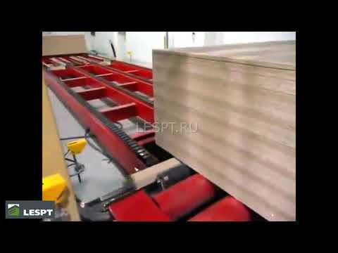 Линия упаковки плит МДФ (MDF)