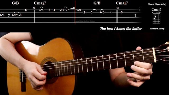 THE LESS I KNOW THE BETTER (Tame Impala) Guitar Tabs | Tutorial смотреть онлайн