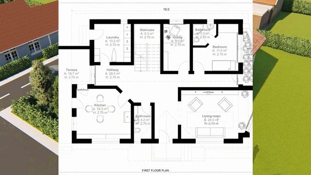 Casa Parter si Mansarda 10 x 16 Metri cu 5 dormitoare смотреть онлайн