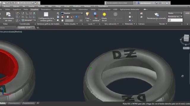 Llanta + neumático David Zarauza Autodesk AutoCAD 2018 смотреть онлайн