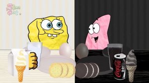 NEW SPONGEBOB Vs  PATRICK MUKBANG ANIMATION COMPLETE EDITION!!  | SLIME CAT
