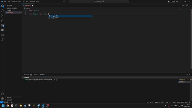 КАК СОЗДАТЬ СВОЕГО ТГ БОТА? #1 || AIOGRAM 3.X PYTHON || ПИШЕМ ОСНОВНОЙ КОД! смотреть онлайн