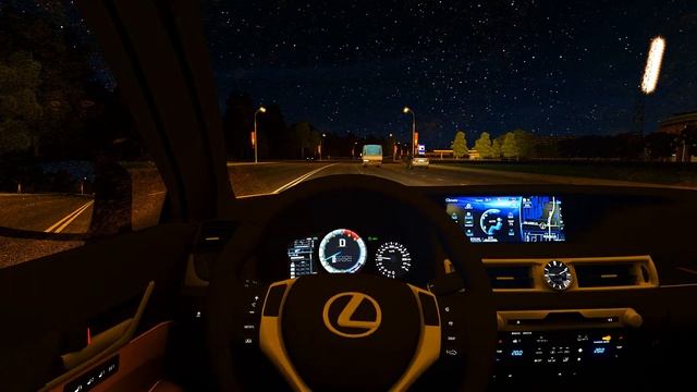 Night Drive | City Car Driving | Lexus GS350 F Sport смотреть онлайн