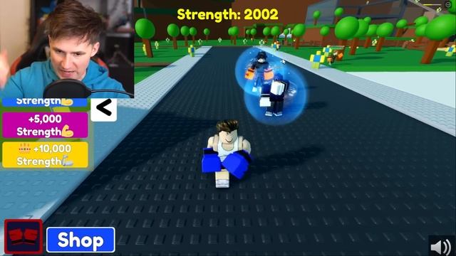 Roblox but STRONGER EVERY MINUTE смотреть онлайн