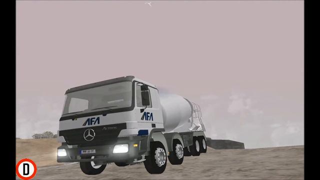 Grand Theft Auto San Andreas 8x4 MERCEDES BENZ Actros Truck Mod + AFA PaintJob смотреть онлайн