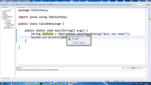 Aula de Java 036 - JOptionPane, caixa de mensagem смотреть онлайн