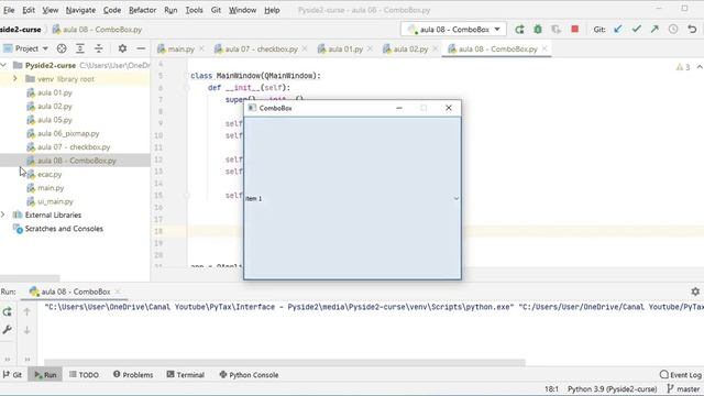 08 - PySide2 - QComboBox смотреть онлайн