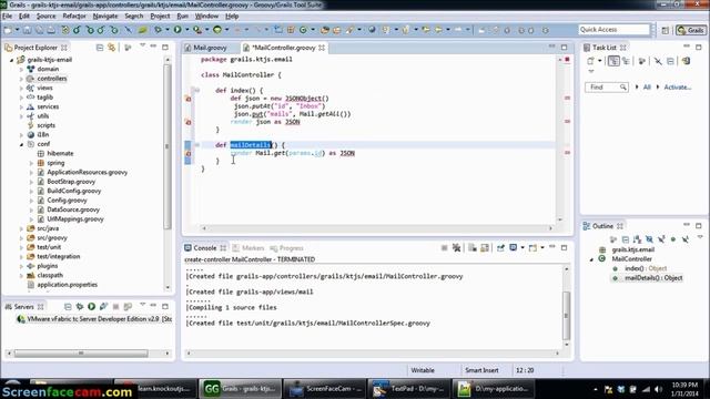 Building web-based single page application using Grails, NetBeans, knockout, jquery Part 2 смотреть онлайн