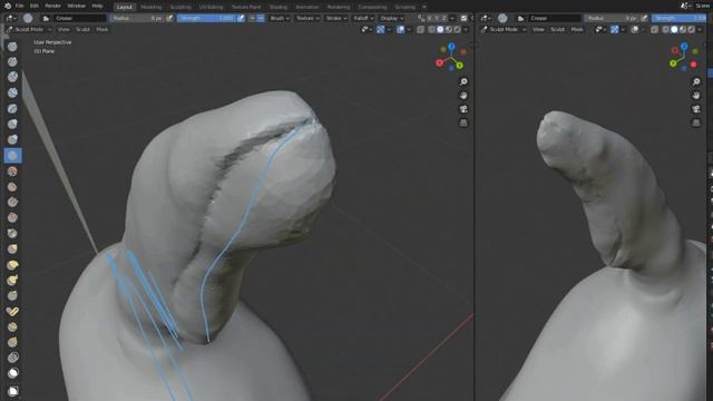 Making a peeper from Subnautica in Blender (Timelapse) смотреть онлайн