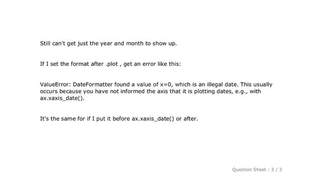 Pandas : Matplotlib DateFormatter for axis label not working смотреть онлайн