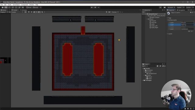 UNITY SPRITE MASK TUTORIAL - See character behind walls смотреть онлайн