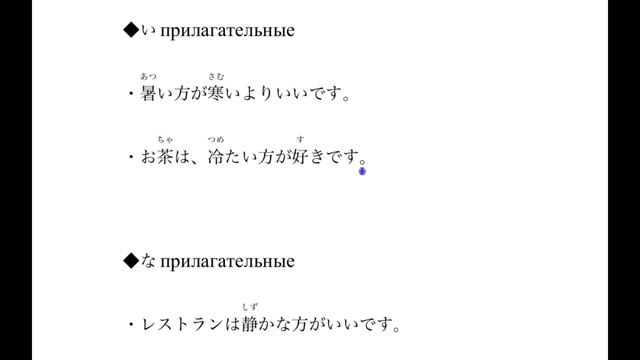 Грамматика. JLPT N5-N4. 〜より〜方が〜. Урок японского языка смотреть онлайн
