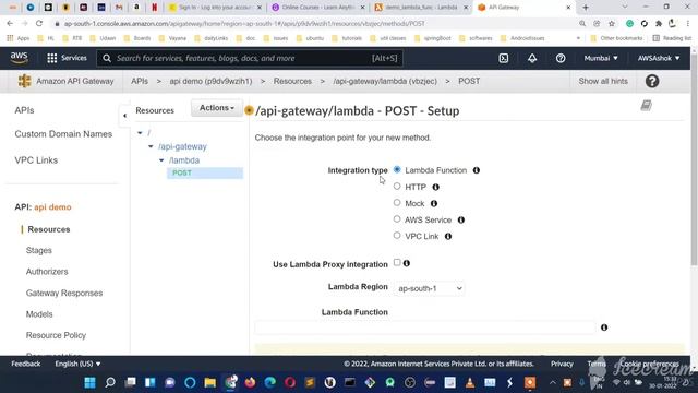 Creating AWS API Gateway to trigger Lambda Function смотреть онлайн
